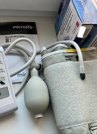 Напів автоматичний плечовий тонометр microlife bp n1 basic вимірювач тиску