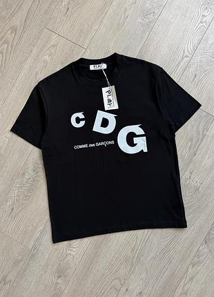 Футболка cdg чорного кольору