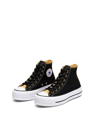 Converse all star platform «butter cheesy»  женские высокие кеды на платформе