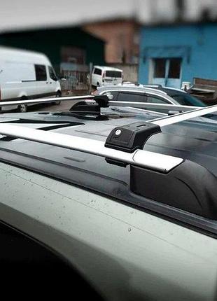 Багажник (поперечини) на звичайні рейлінги skybar v1 (2 шт) до 110 см, сірий для ford c-max/grand c-max 2010-2019 рр