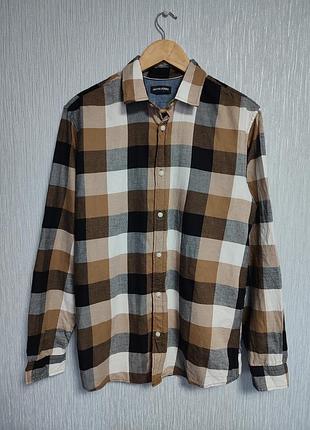 Стильная рубашка в клетку jack &amp; jones
