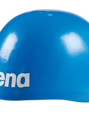 Блакитна силіконова шапочка arena moulded pro для комфортного плавання