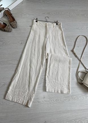 Натуральну штани кюлоти zara