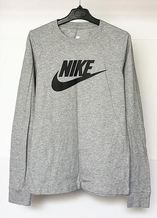 Лонгслив nike sportswear essential серый xs