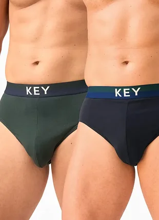 Мужские трусы слипы key набор 2 штуки