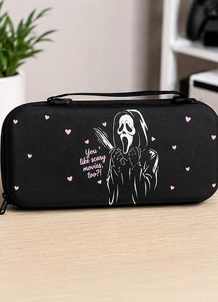 Захисний кейс nintendo switch / switch oled ghostface + ремінець