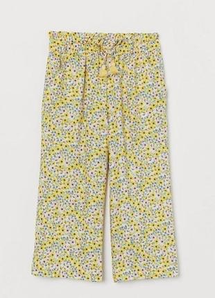 Летние широкие брюки для девочки h&amp;m 8-9роков
