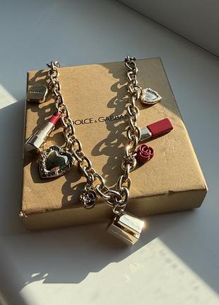 Оригінальний браслет на ногу (anklet) dolce & gabbana з шармами ☝️ відправка здійснюється після повної оплати на карту.