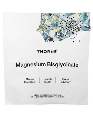 Бісгліцинат магнію від thorne 30 пакетів-стіків
