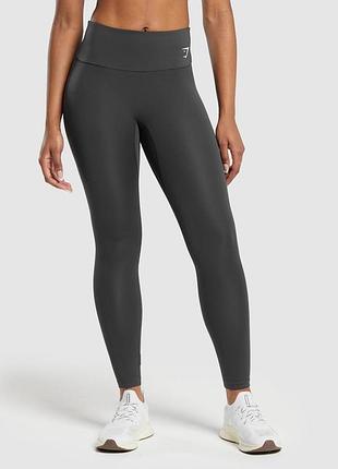 Тренувальні легінси gymshark asphalt grey