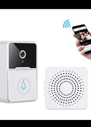 Беспроводной умный звонок для дверей wi-fi с камерой и домофона