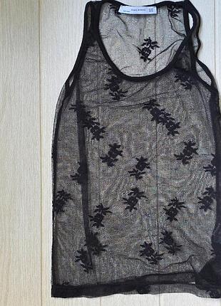 Майка сіточка, топ прозорий, zara