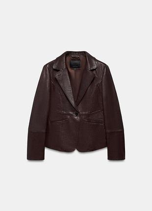 Шкіряна куртка zara з лімітованої колекції s