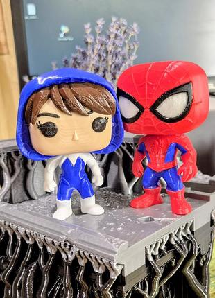 Набор фигурок гвен и человек-паук в стиле funko pop