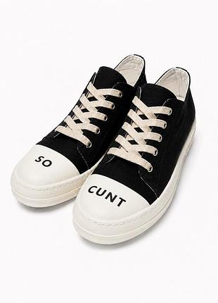 Кеди rick owens drkshdw low чорні | низькі | унісекс | premium