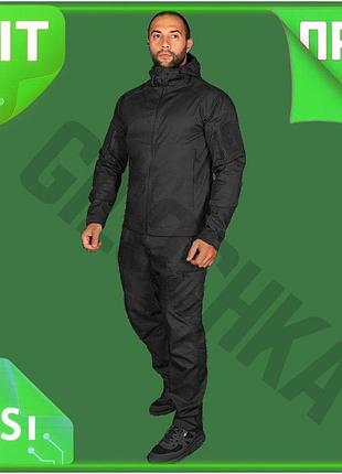 Ve костюм camotec stalker 3.0 new version twill черная демисезонная тактическая одежда для охраны воен n6w_ver