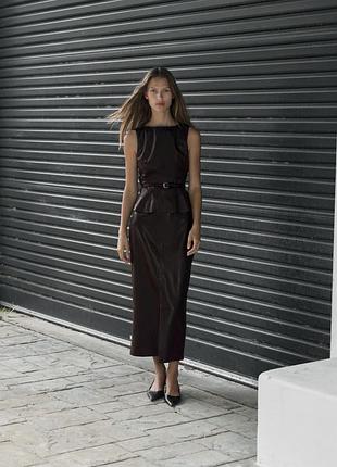 Костюм zara спідниця жилет
