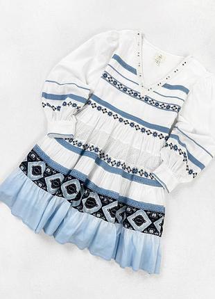 Шикарна  пишна сукня river island 100% бавовна  розмір 10 (38) s-m