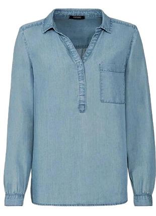 Блузка із ліоцелу для жінки esmara lyocel (tencel™) 342751 34(xs) блакитний