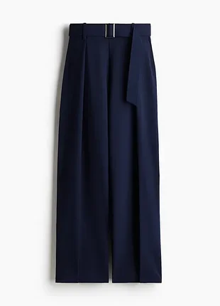 H&m широкі брюки з паском p. m
