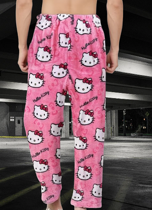 Штани малиновые  hello kitty японские аниме унисекс малиновые