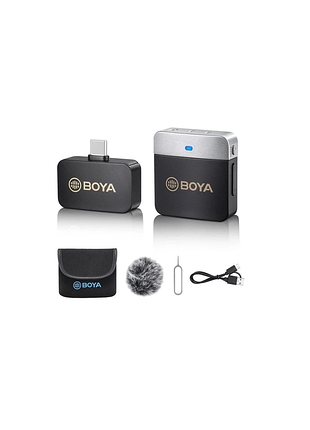 Професійний бездротовий мікрофон boya by-m1v3 lightning \ type-c