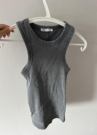 Майка zara сіра