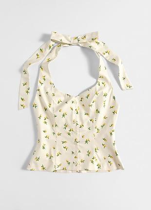 Новий топ zara lemon print