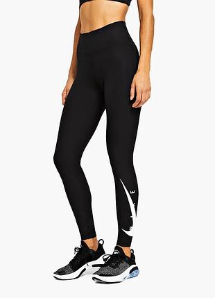 Жіночі лосіни nike swoosh run tight black da1145-010