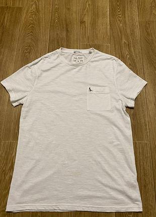 Оригинальная футболка jack wills белая / мужская футболка джек виллс casual с карманом
