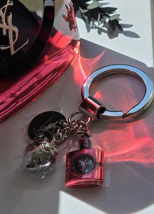 Оригінал підвіска брелок yves saint laurent black opium pink glaze 4