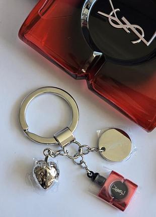 Оригінал підвіска брелок yves saint laurent black opium pink glaze 7