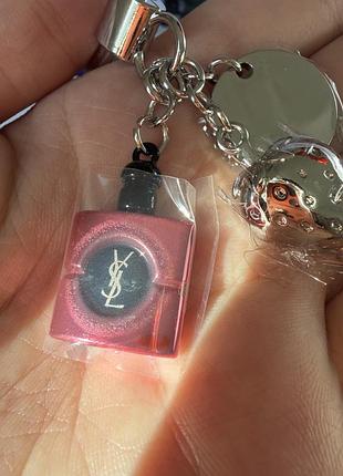 Оригінал підвіска брелок yves saint laurent black opium pink glaze 10