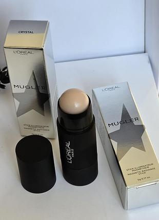 Оригінал стік хайлайтер l’oréal loreal mugler crystal люмінайзер 2