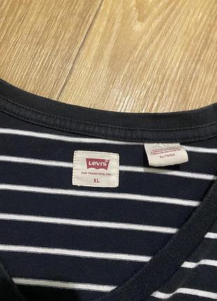 Оригинальная футболка levis в полоску xl / мужская футболка левайс levi's 3