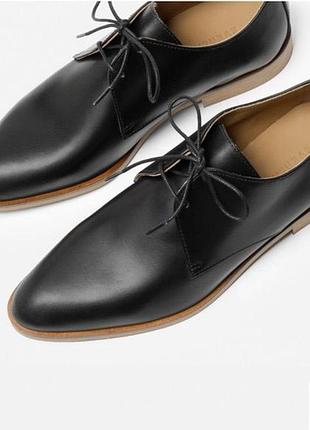 Кожаные туфли дерби 9.5 р. 26 см everlane италия оригинал натуральная кожа 2