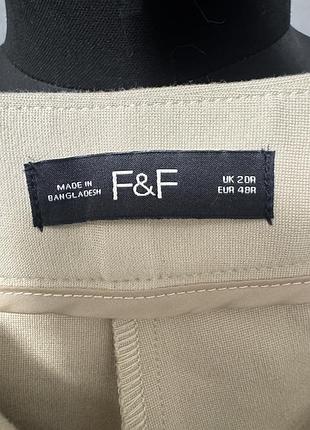 Бежеві брюки f&f 3