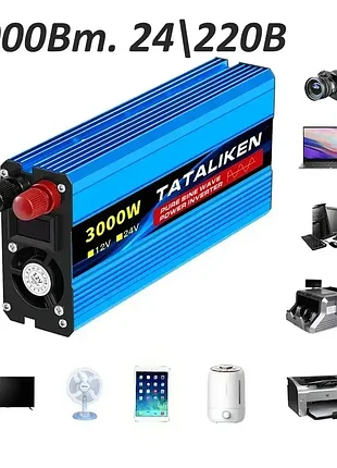 Инвертор tataliken 3000 12v преобразователь напряжения чистый синус 3