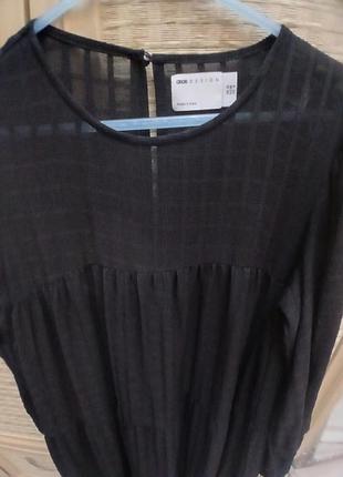 Макси черное платье прозрачное с ярусной юбкой, asos, р. м 5