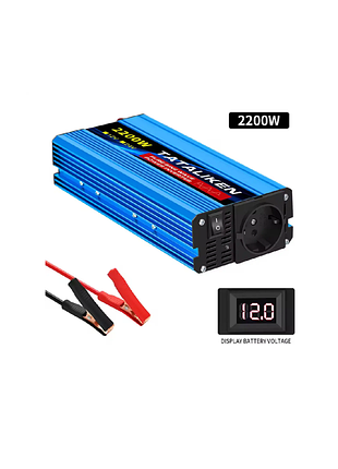 Інвертор tataliken 2200 12v перетворювач напруги чистий синус