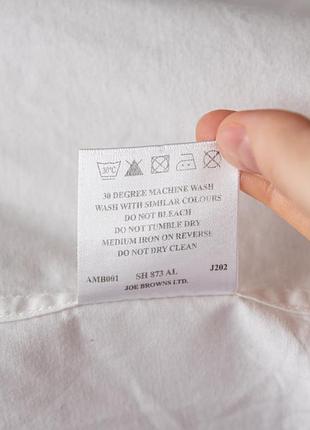 Мужская хлопковая рубашка с цветным акцентом на воротнике ✂️joe browns, uk, made in india 📍размер u9 l, u9/us 42/44, eu 107/112 10