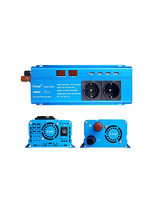 Інвертор перетворювач напруги foval 3000w  чистий синус