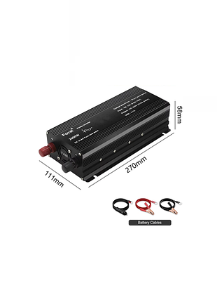 Інвертор перетворювач напруги foval 2600w чистий синус