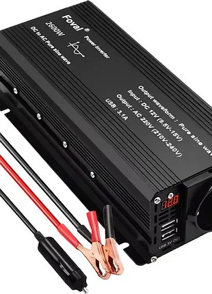 Инвертор преобразователь напряжения foval 2600w чистый синус 3