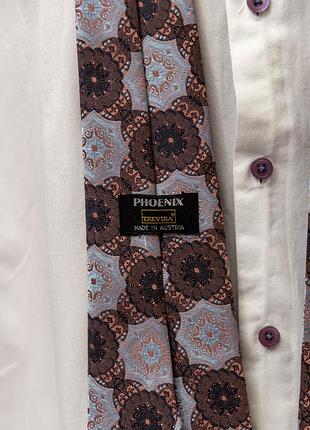 Гобеленовый, краткий галстук с узором "арабески" ✂️phoenix, trevira, made in austria 📍размер 134 см 8