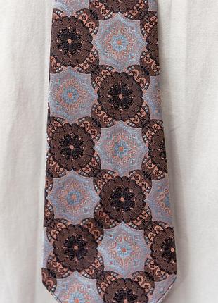 Гобеленовый, краткий галстук с узором "арабески" ✂️phoenix, trevira, made in austria 📍размер 134 см 9