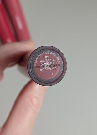 Три корейских тинта rom&amp;nd juicy lasting tint, glasting water tint, zero velvet tint 4