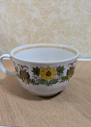 Чашка велика порцелянова, бульонниця вінтажна ,київ