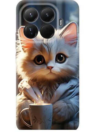 Чехол силиконовый на телефон xiaomi 15t pro 5g white cat "5646u-4097-58250"