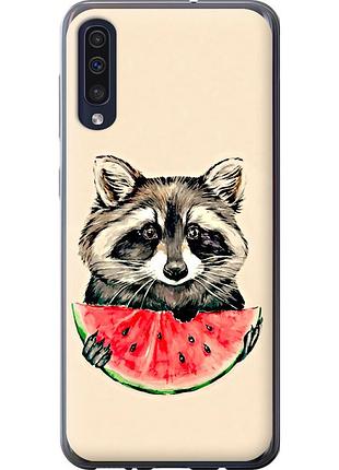Чехол силиконовый на телефон samsung galaxy a50 2019 a505f енотик с арбузом "4605u-1668-58250"